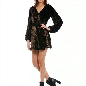 Chelsea & Violet Velvet Wrap Dress